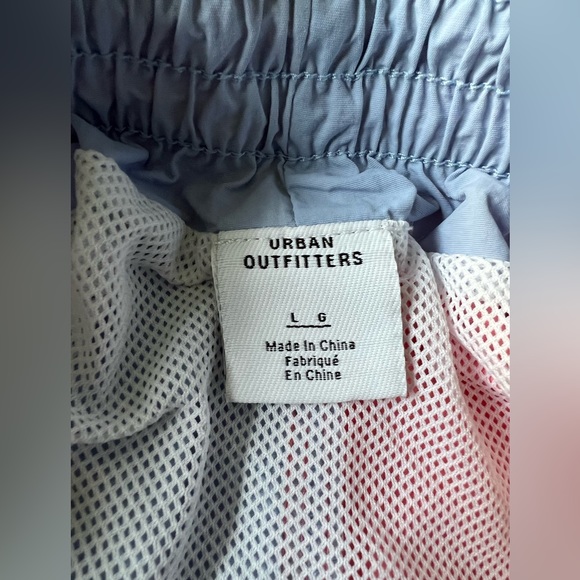 Urban Outfitters Swim Shorts - Coral & Light Blue - Size Large (18) - Picture 3 of 3